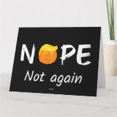 トランプ反対 - いいえ、もう一度は嫌だ ハロウィンエディションII カード (裏面)