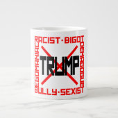 トランプ反対 ジャンボコーヒーマグカップ (正面)