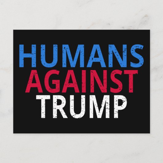 トランプ反対 - トランプに反対する人々 ポストカード (正面)