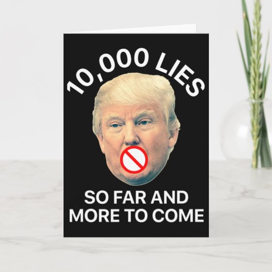 トランプ反対 10  カード (正面)