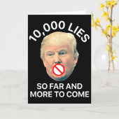 トランプ反対 10  カード (黄色い花)