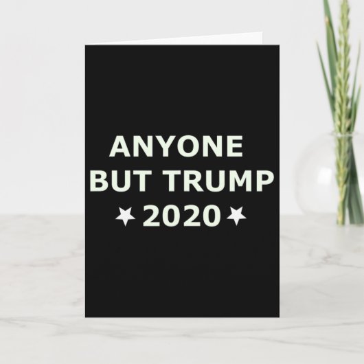 トランプ反対！2020年選挙 トランプ以外で！ カード (正面)