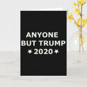 トランプ反対！2020年選挙 トランプ以外で！ カード (黄色い花)