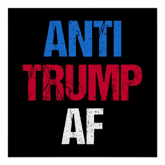 トランプ反対 AF I ポスター (正面)