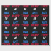 トランプ反対 AF I ラッピングペーパー (フラット)