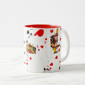 トランプ収集 ツートーンマグカップ (正面右)