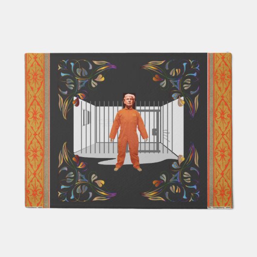 トランプ受刑者玄関マット ドアマット (正面)