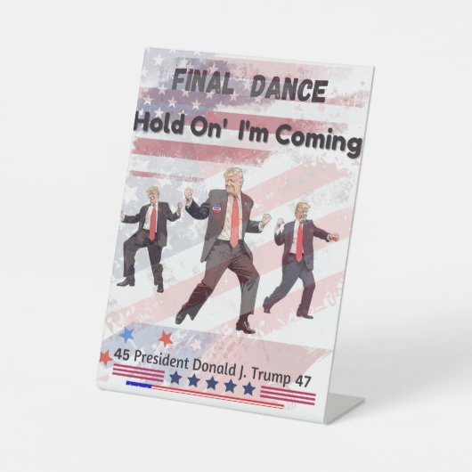 トランプ台座標識 台座サイン (正面)