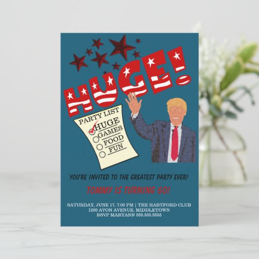 トランプ史上最大のパーティー 最高のパーティーを祝おう 招待状 (スタンド正面)