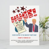 トランプ史上最大のパーティー 最高の祝祭を開催しよう！巨大なパーティー 招待状 (スタンド正面)