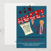 トランプ史上最大 最高のパーティー さぁパーティーを祝おう 招待状 (正面/裏面)