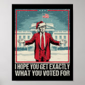 トランプ君が投票した物を正確に手に入れてほしい ポスター (正面)