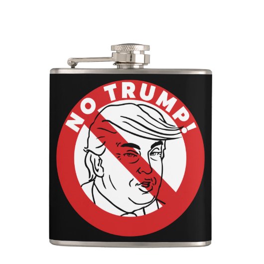 トランプ否定 フラスク (正面)