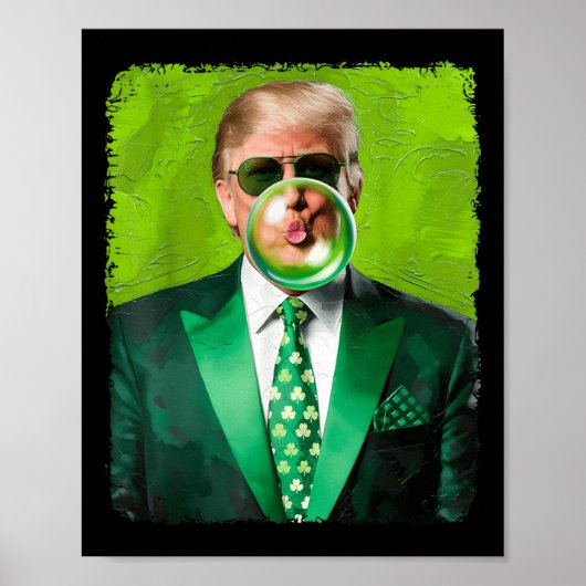 トランプ吹のバブルガム政治共和党St ポスター (正面)