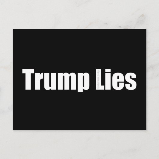 トランプ嘘 ポストカード (正面)