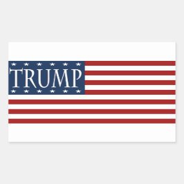 トランプ国旗のシール 長方形シール