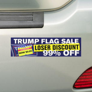 トランプ国旗の販売トランプ失ったロザーアンチトランプ バンパーステッカー