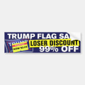 トランプ国旗の販売トランプ失ったロザーアンチトランプ バンパーステッカー (正面)