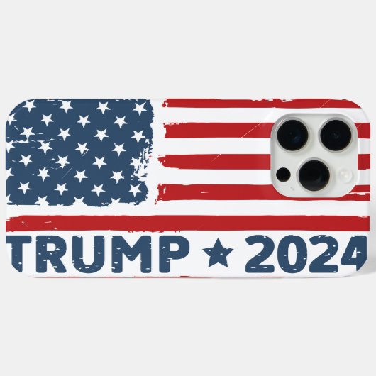 トランプ国旗アメリカ Case-Mate iPhoneケース (裏面 (横))
