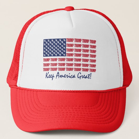 トランプ国旗 キャップ (正面)