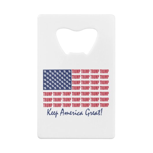 トランプ国旗 クレジットカード栓抜き (裏面)