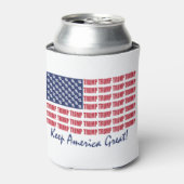 トランプ国旗 缶クーラー (缶正面)