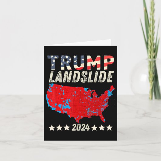 トランプ地すべり2024選挙マップ支援トランプW カード (正面)