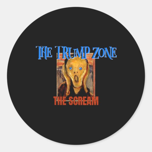 トランプ地帯は政治おもしろい的パロディで風刺である ラウンドシール (正面)