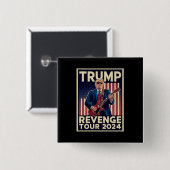 トランプ報復ツアー2024 政治選挙2024 缶バッジ (正面&裏面)