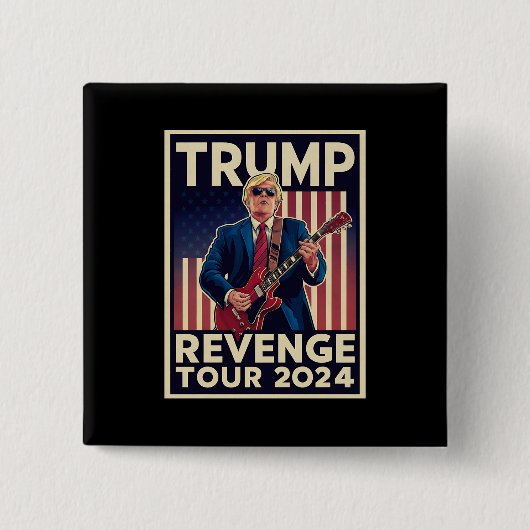 トランプ報復ツアー2024 政治選挙2024 缶バッジ (正面)