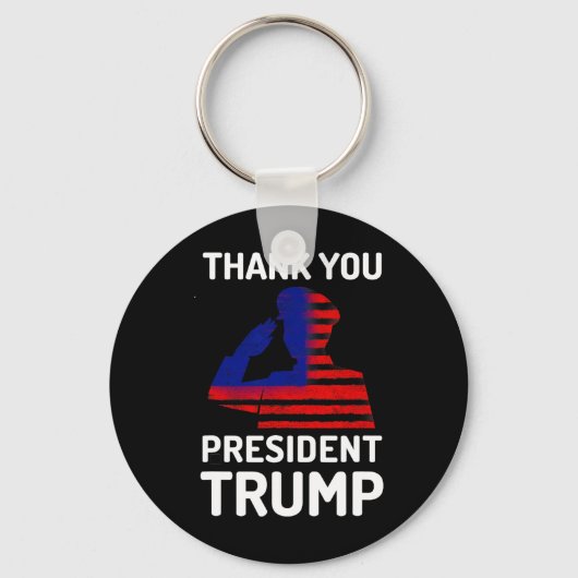 トランプ大統領ありがとう キーホルダー (正面)