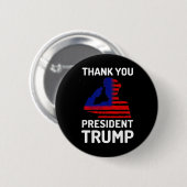トランプ大統領ありがとう 缶バッジ (正面&裏面)