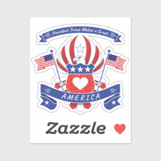 トランプ大統領がアメリカを素晴らし作る シール