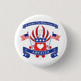 トランプ大統領がアメリカを素晴らし作る 缶バッジ