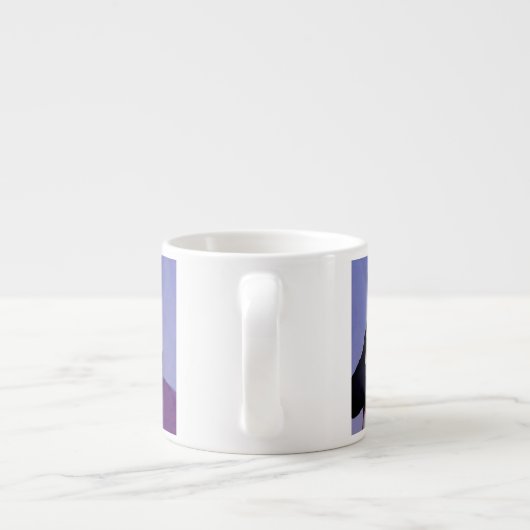 トランプ大統領がアメリカ国旗を掲げる エスプレッソカップ (裏面)