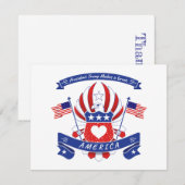 トランプ大統領がアメリカ素晴らしレーベルを作る 出欠カード (正面/裏面)