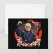 トランプ大統領が再びアニメ素晴らしを作る ポストカード (正面/裏面)