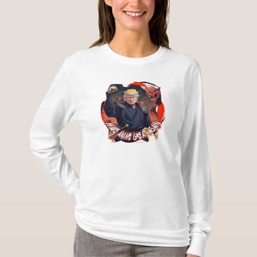 トランプ大統領が再びアニメ素晴らしを作る Tシャツ (正面)