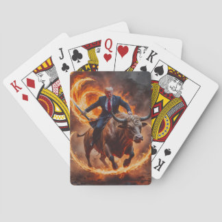 トランプ大統領が剣のカードで牛遊に乗り込む トランプ