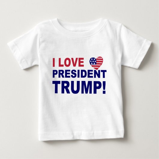 トランプ大統領が大好き ベビーTシャツ (正面)