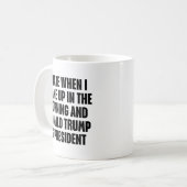 トランプ大統領が嫌すぎる面白いグッズ コーヒーマグカップ (正面左)