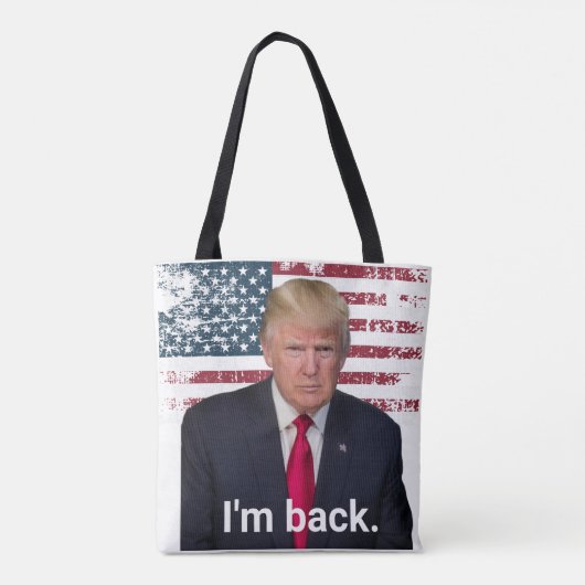 トランプ大統領が帰ってきた トートバッグ (裏面)