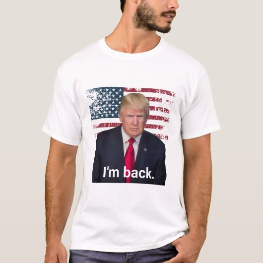 トランプ大統領が戻った Tシャツ (正面)