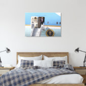 トランプ大統領が空軍1に降り立つ キャンバスプリント (インサイチュ (寝室))