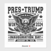 トランプ大統領が2024年ウォン シール (シート)