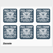 トランプ大統領が2024年ウォン スクエアシール (シート)