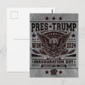 トランプ大統領が2024年ウォン ポストカード (正面/裏面)