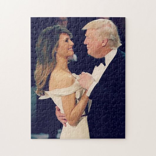 トランプ大統領とメラニア・ダンス ジグソーパズル (縦)