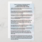 トランプ大統領と米国の祈りの言葉 – ヴィガノ (正面/裏面)