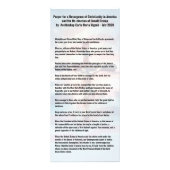 トランプ大統領と米国の祈りの言葉 – ヴィガノ ラックカード (正面)